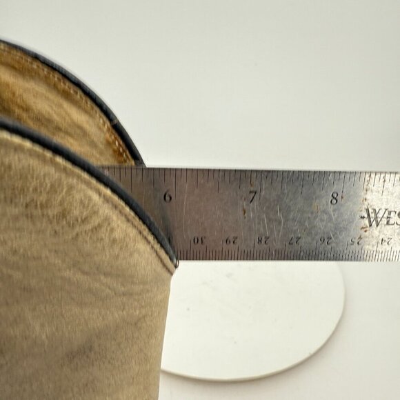 Durango Men Size 9D 21775 Light Grey Leather Pointed Toe Pull On Western Boot - Picture 13 of 14